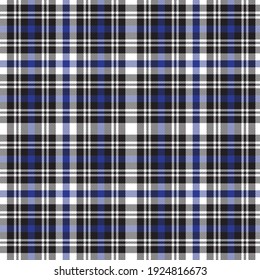 Blue Plaid, checkered, tartan seamless pattern suitable for fashion textiles and graphics