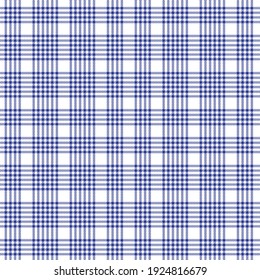 Blue Plaid, checkered, tartan seamless pattern suitable for fashion textiles and graphics