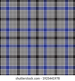 Blue Plaid, checkered, tartan seamless pattern suitable for fashion textiles and graphics
