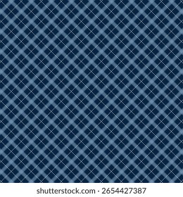 blue plaid fabric pattern background vector design