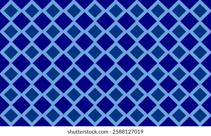 blue plaid fabric texture, blue diamond border checkerboard repeat pattern, replete image, design for fabric printing, rhombus