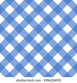 Blue plaid seamless pattern for textile fabrics