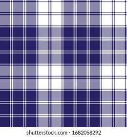 Blue Plaid Tartan Seamless Pattern for shirt printing, fabric, textiles, jacquard patterns, backgrounds and websites