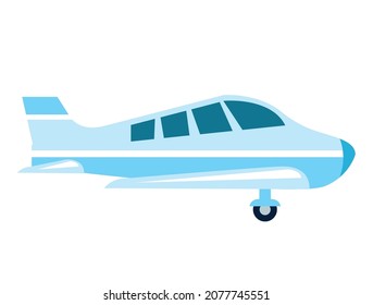 blue plane air transport icon