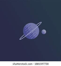 blue planet and complete with satellites