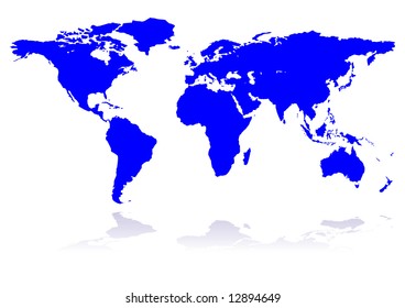 blue planet, continents, background, world, vector