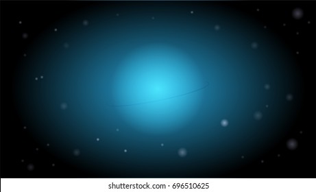 The blue planet in the dark galaxy