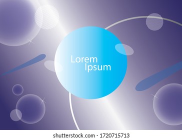 Blue planet design concept. EPS10 vector.