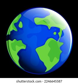 planeta azul tierra en el espacio
