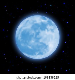 The Blue Planet is moving smoothly in space