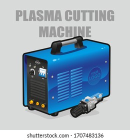 Blue Plasma cutting machine with additional equipment