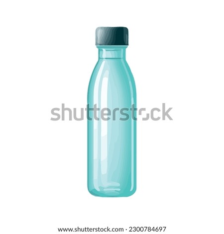 Blue plastic bottle with medicine for illness over white
