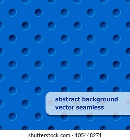 blue plastic seamless pattern with holes. vector illustration