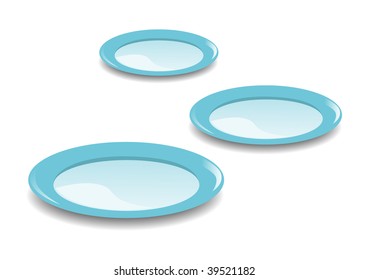 Blue plate