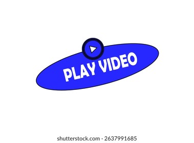 A blue play video icon