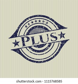 Blue Plus distress rubber grunge texture seal