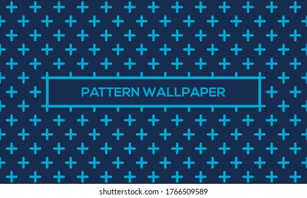 Blue Plus Pattern Wallpaper or Background