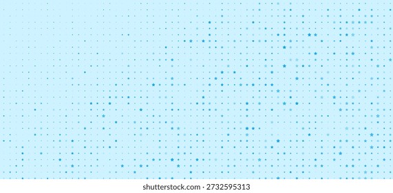 Azul más símbolos de diferentes tamaños y opacidad. Patrón de Blue Medical Plus