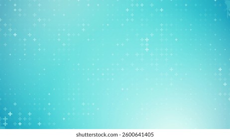 Blue Plus Symbols Medical Pattern. Ideal for Healthcare, Technology, and Science Designs. Perfect for Medical Branding, Hospital Websites, and Infographics. Vector Illustration.