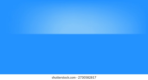 Podio azul con líneas de onda azul elegante en la parte posterior para la presentación del producto. Exhibición de productos cosméticos. Etapa o podio. 	