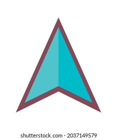 blue point mark over white