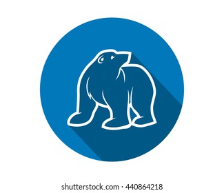 blue polar bears fauna animal wildlife image vector icon silhouette