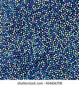 Blue polka dot background, seamless pattern. Black and white. Vector illustration EPS 10