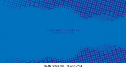 Blue polka dot gradient halftone background. Pop art cartoon dot texture.vector eps10