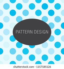 Blue Polka dot pattern, seamless background, can use for design, vector.
