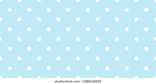Blue polka dot seamless pattern