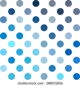 Blue Polka Dots Background, Creative Design Templates