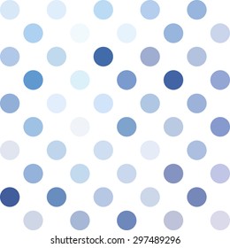 Blue Polka Dots Background, Creative Design Templates