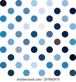 Blue Polka Dots Background, Creative Design Templates