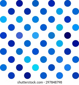 Blue Polka Dots Background, Creative Design Templates