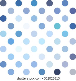 Blue Polka Dots Background, Creative Design Templates