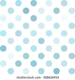 Blue Polka Dots Background, Creative Design Templates