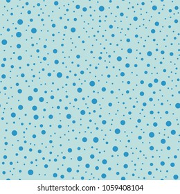 Blue polka dots pattern on turquise background.