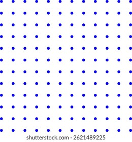 Padrão de pontos de polca azul sobre fundo branco
