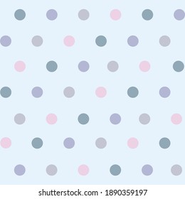 Blue polka dots pattern wallpaper