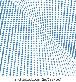 Blue polkadot halftone abstract background vector image design with dotted pattern