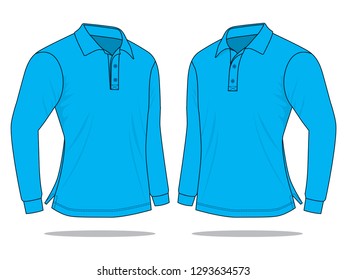 Blue Polo Shirt for Template
: Perspective view