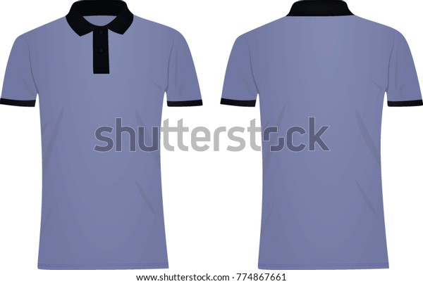 Blue Polo T Shirt Dark Blue Stock Vector (Royalty Free) 774867661 ...