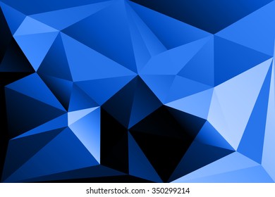 blue  polygon background. Vector illustration 