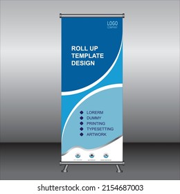 Rodaje de negocios de polígono azul Modelo de diseño plano de banner .