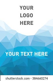 blue polygon gradient background