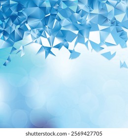 Blue Polygon Pattern Background Vector Art