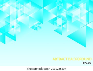 Fondo abstracto de forma de polígono azul