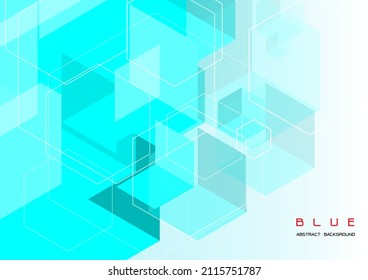 Blue polygon shape abstract background