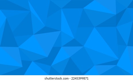 Blue polygonal abstract background. geometric banner