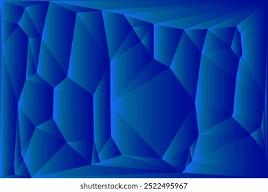Blue polygonal abstract background and geometric triangular vector illustration graphic background